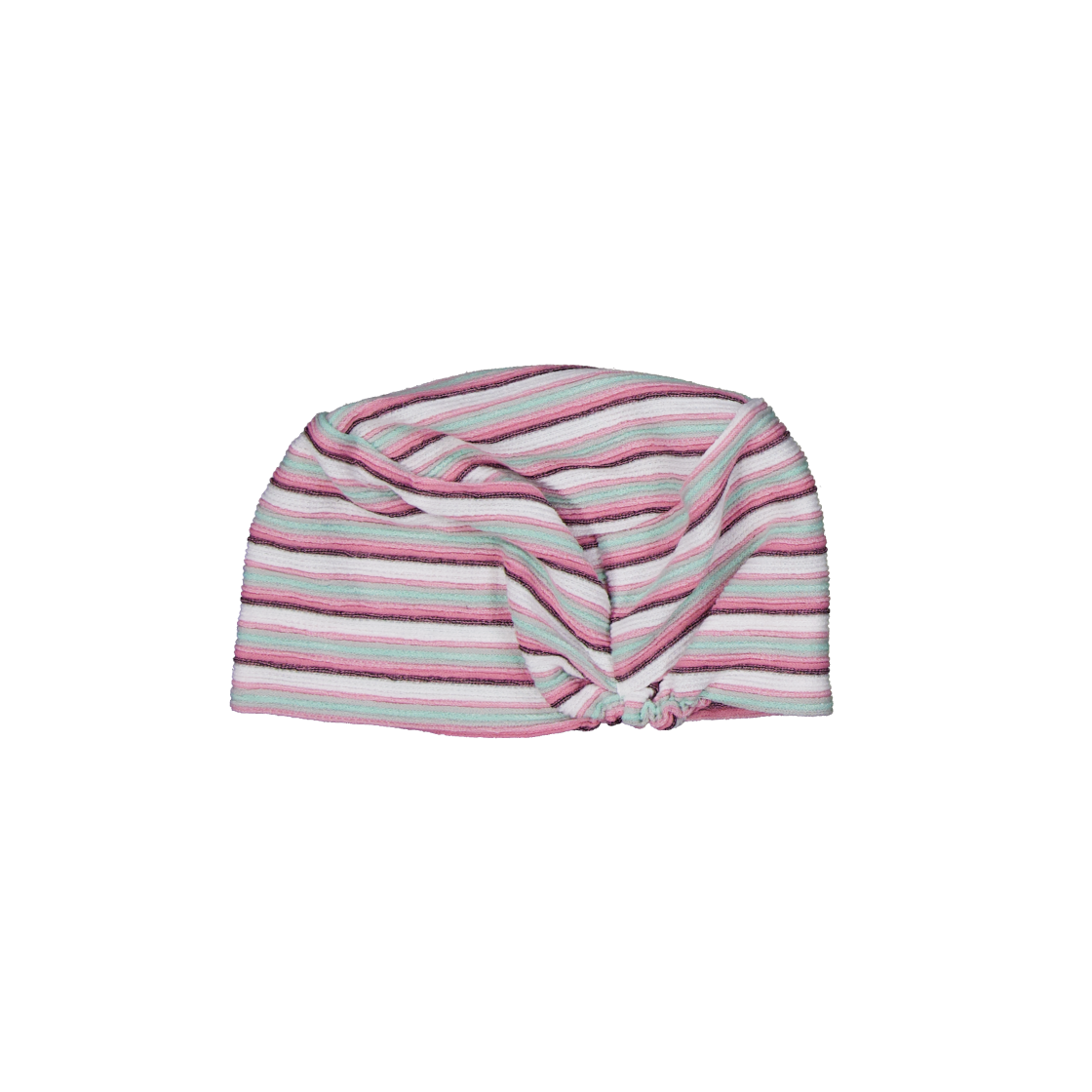 KS6BABN002PI Kookeesee Stripe Band Beanie Pink/Ivory