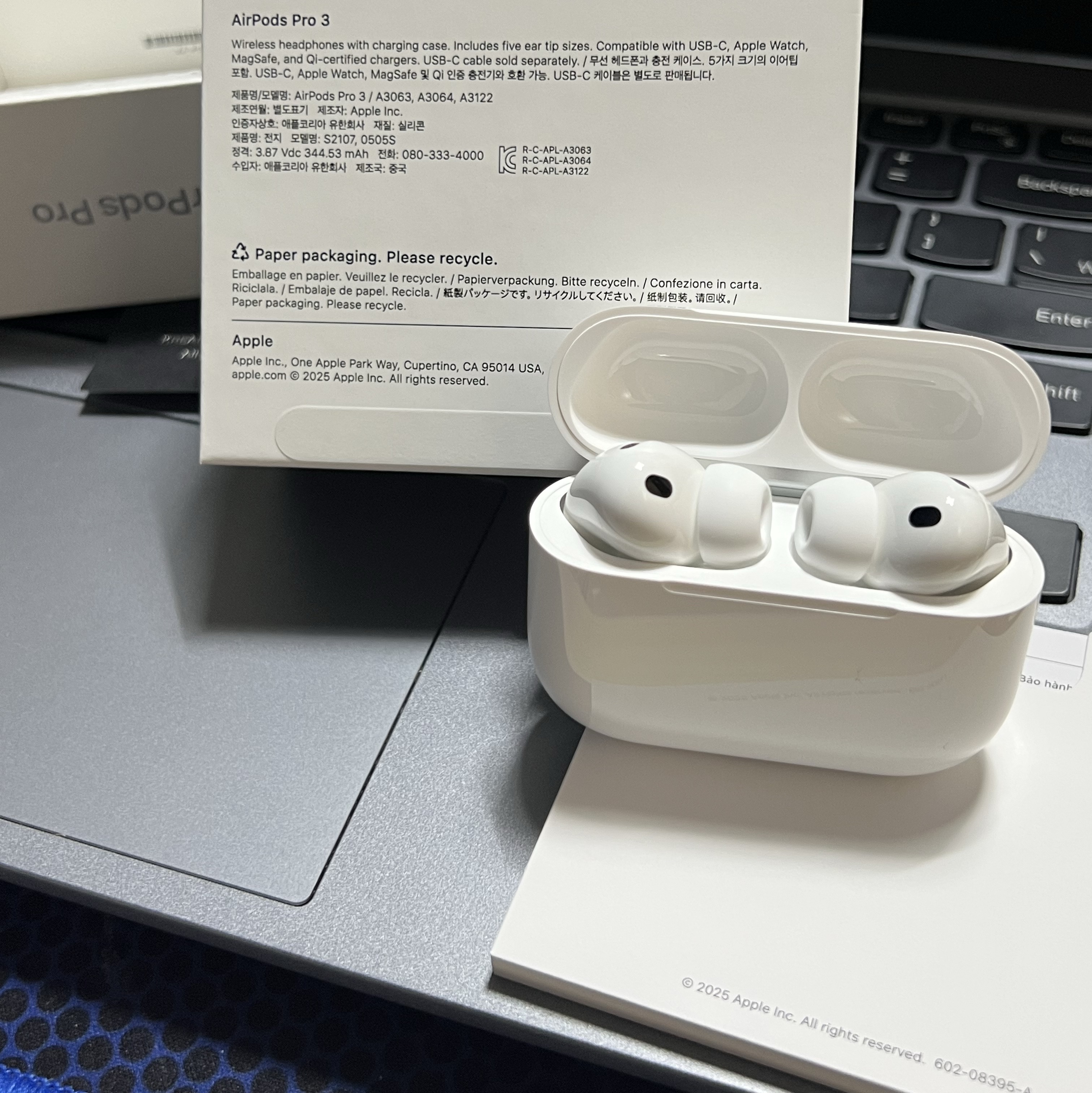 Apple AirPods Pro 3rd Gen (Korean Ver.) 착용 스타일