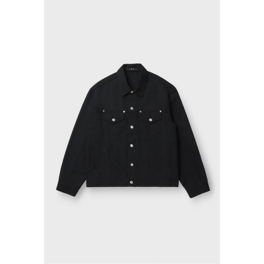 이로 테본 트윌 코튼 트러커 자켓 블랙(IRO Tevone Twill Cotton Trucker Jacket Black) - 2