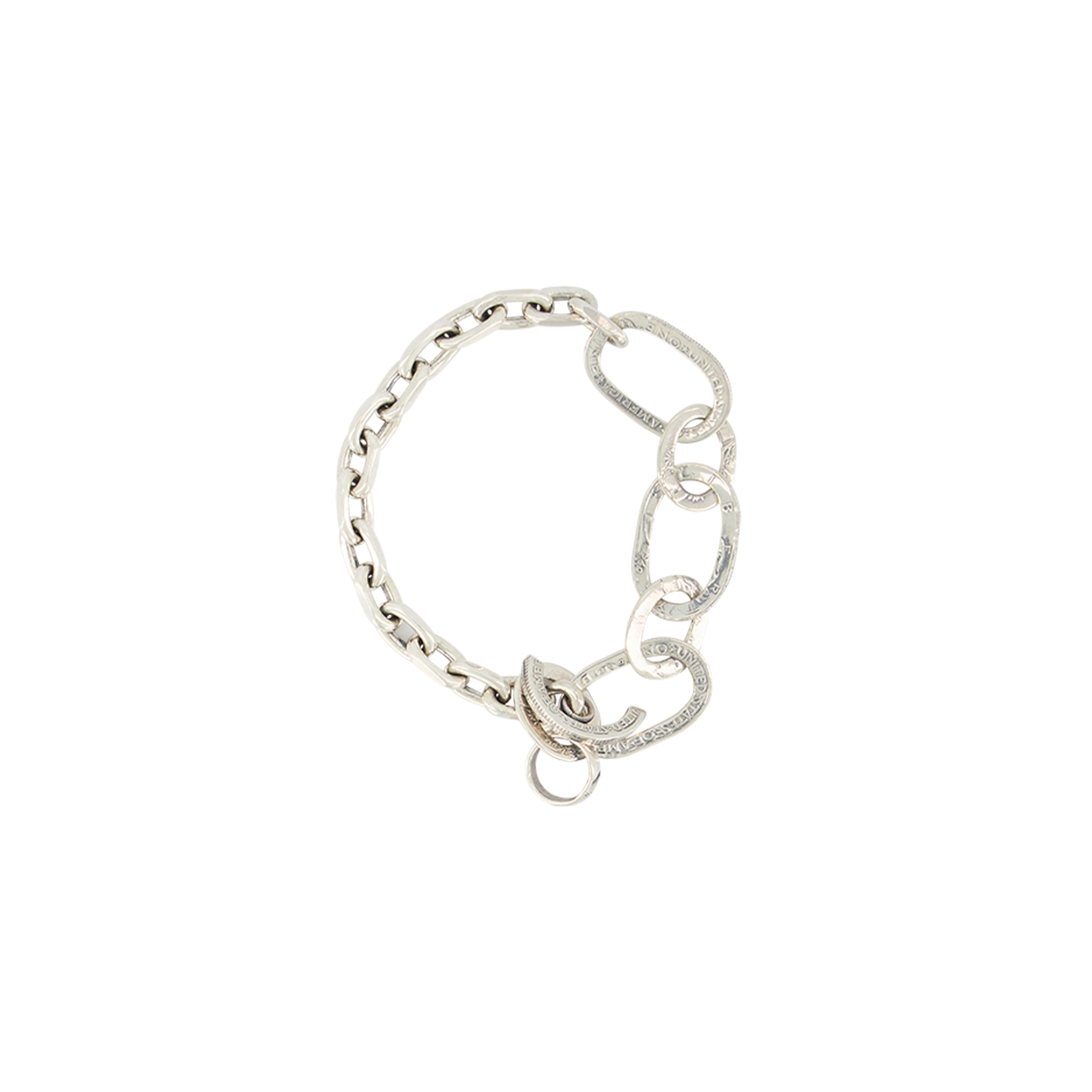 포크 바이 앤 10 센트 다임 코인 브레이슬릿 실버 - 26SS(Folk/N 10 Cent Dime Coin Bracelet Silver - 26SS) - 2