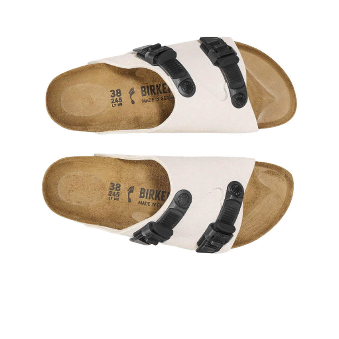 버켄스탁 취리히 테크 스웨이드 레더 앤틱 화이트 - 레귤러(Birkenstock Zurich Tech Suede Leather Antique White - Regular) - 2