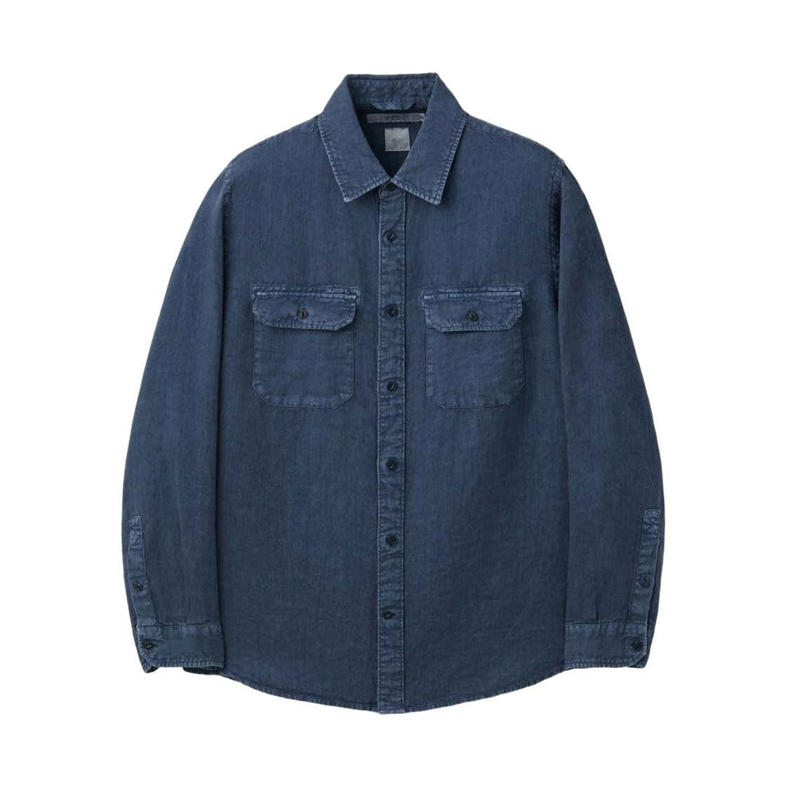 SASFM26511BUX SERIES Linen Dyed Shirt Blue