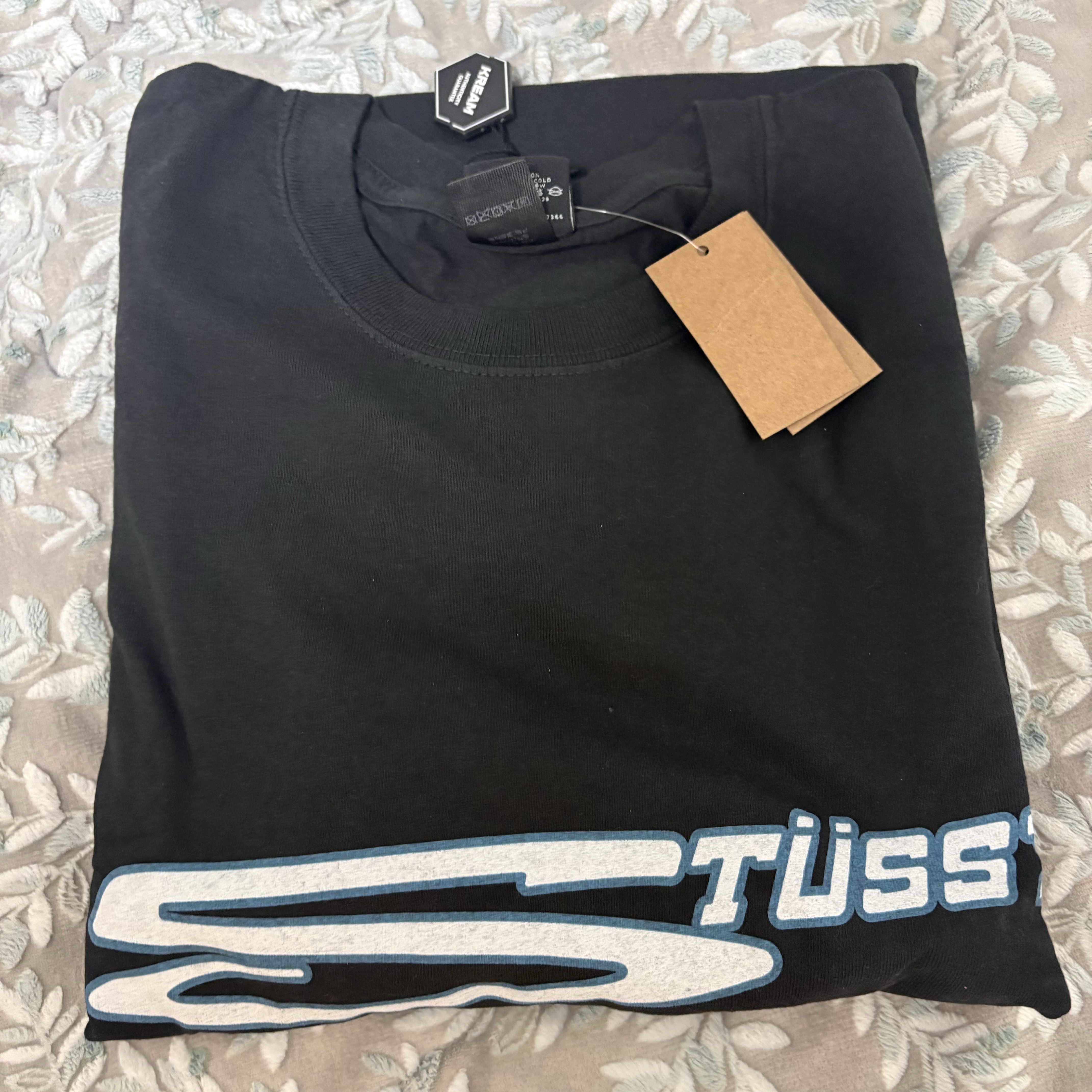 Stussy Stretch T-Shirt Pigment Dyed Faded Black 착용 스타일
