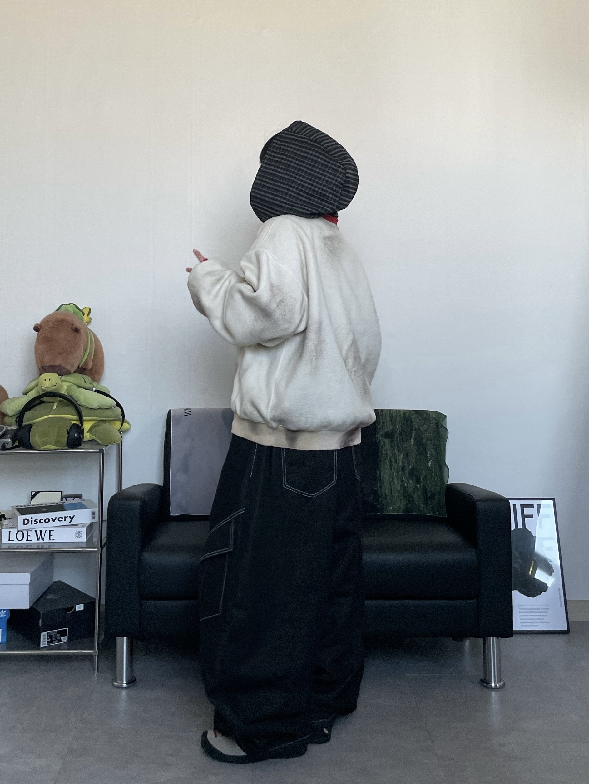 (W) Keen Jasper Suede Sneakers Silver Mink, Hello Sunrise Fish Oval Logo Relaxed Fit 6P Cap Black 착용 스타일 - 6