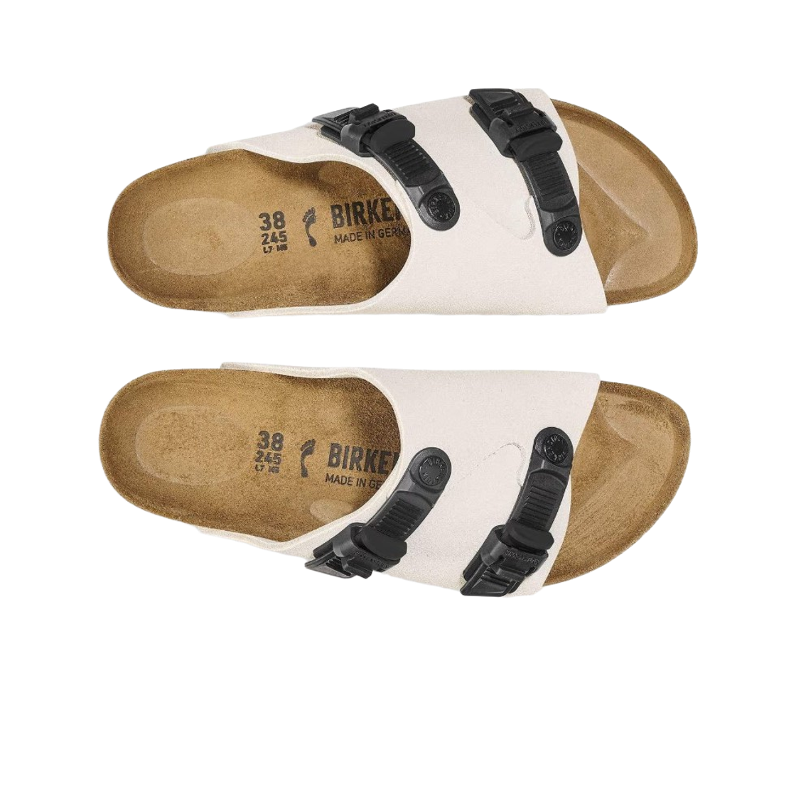 버켄스탁 취리히 테크 스웨이드 레더 앤틱 화이트 - 내로우(Birkenstock Zurich Tech Suede Leather Antique White - Narrow) - 2