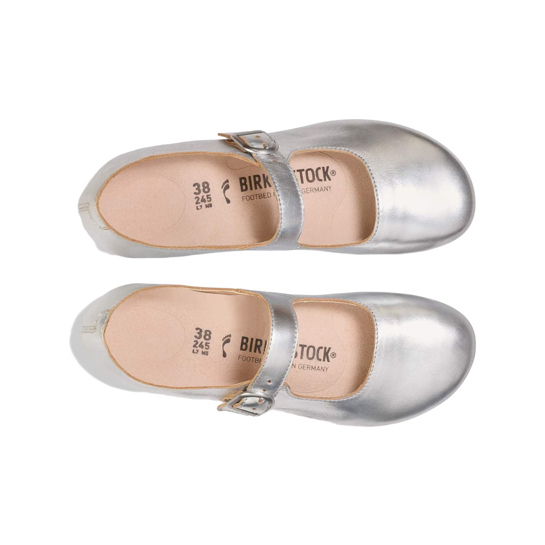 (W) 버켄스탁 산타 클라리타 내츄럴 레더 실버 - 내로우((W) Birkenstock Santa Clarita Natural Leather Silver - Narrow) - 2