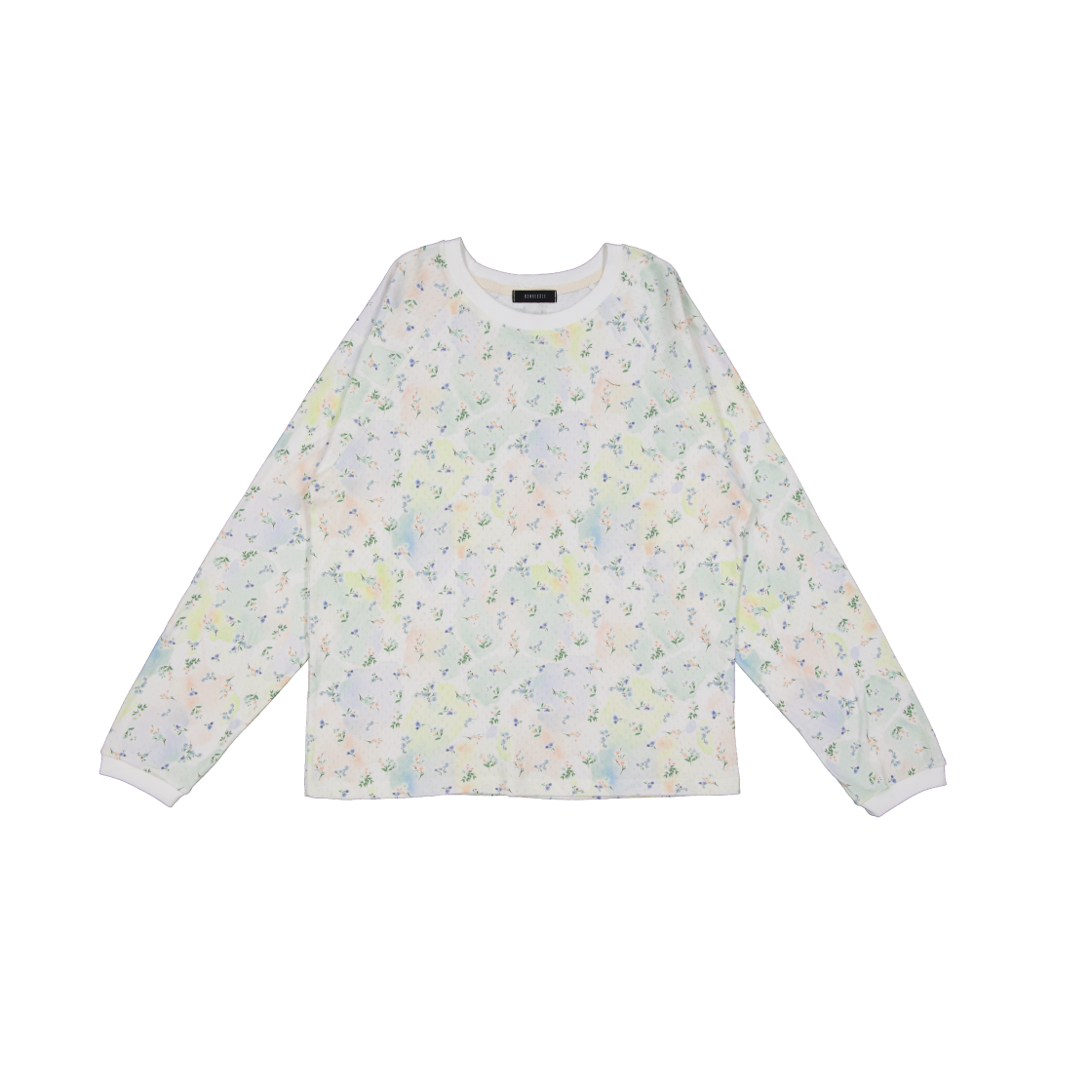 KS6BRTO004CR Kookeesee Soft Flower Raglan Tee Cream