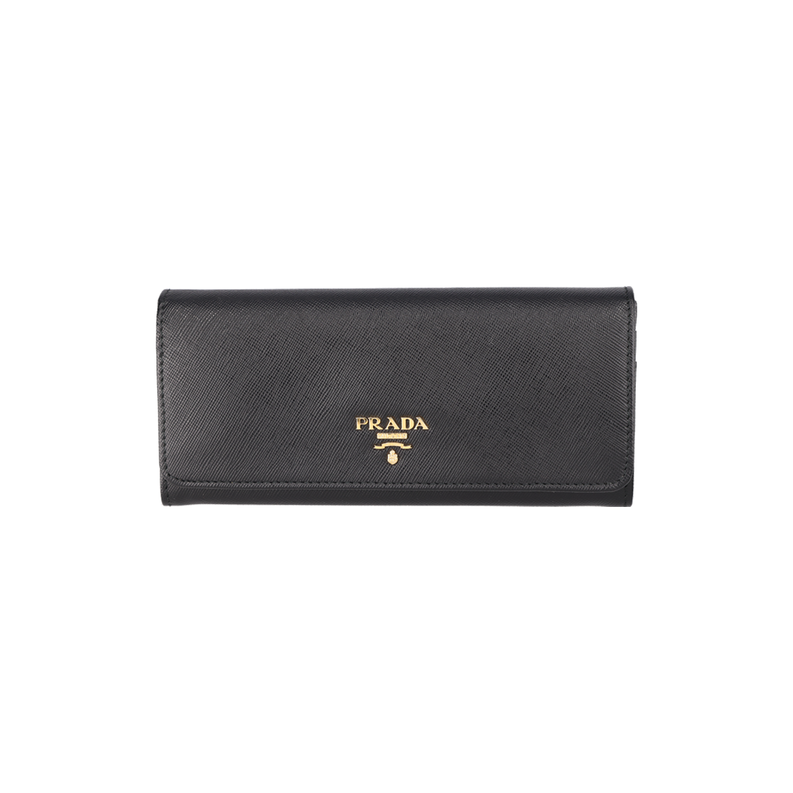 프라다 1M1132 장지갑 사피아노 레더 블랙 & 골드(Prada Saffiano Leather Long Wallet in Black & Gold)