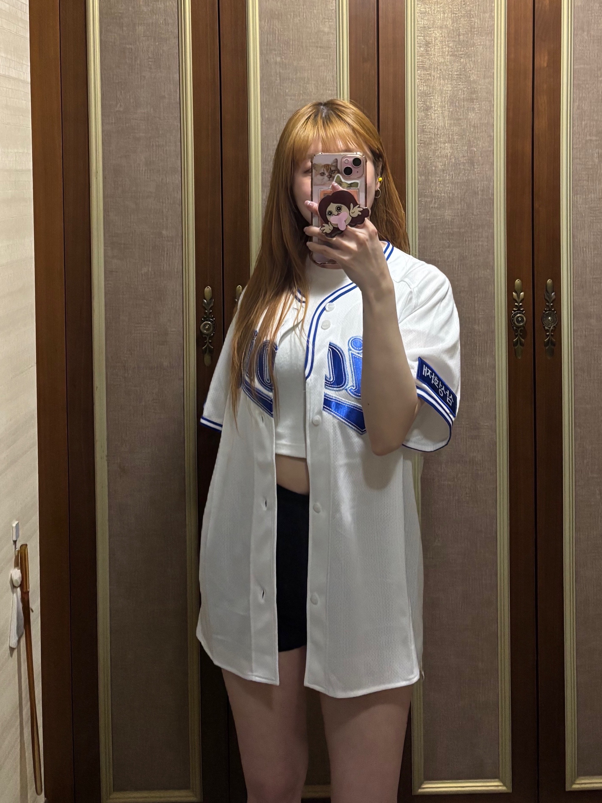 Samsung Lions 2025 Professional Home Uniform White (Non Marking Ver.) 착용 스타일 - 6