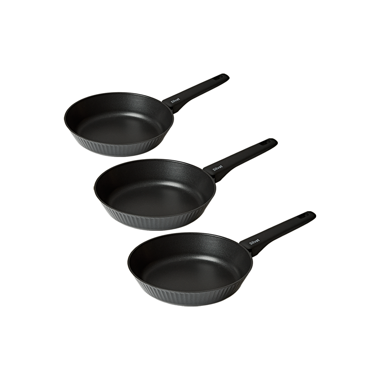 실바트 벨리나 IH 단조 프라이팬 3종 세트(20팬+24팬+28팬)(Silvat Vellina IH Forging Frying Pan Set of 3 (20 Pan + 24 Pan + 28 Pan)) - 2