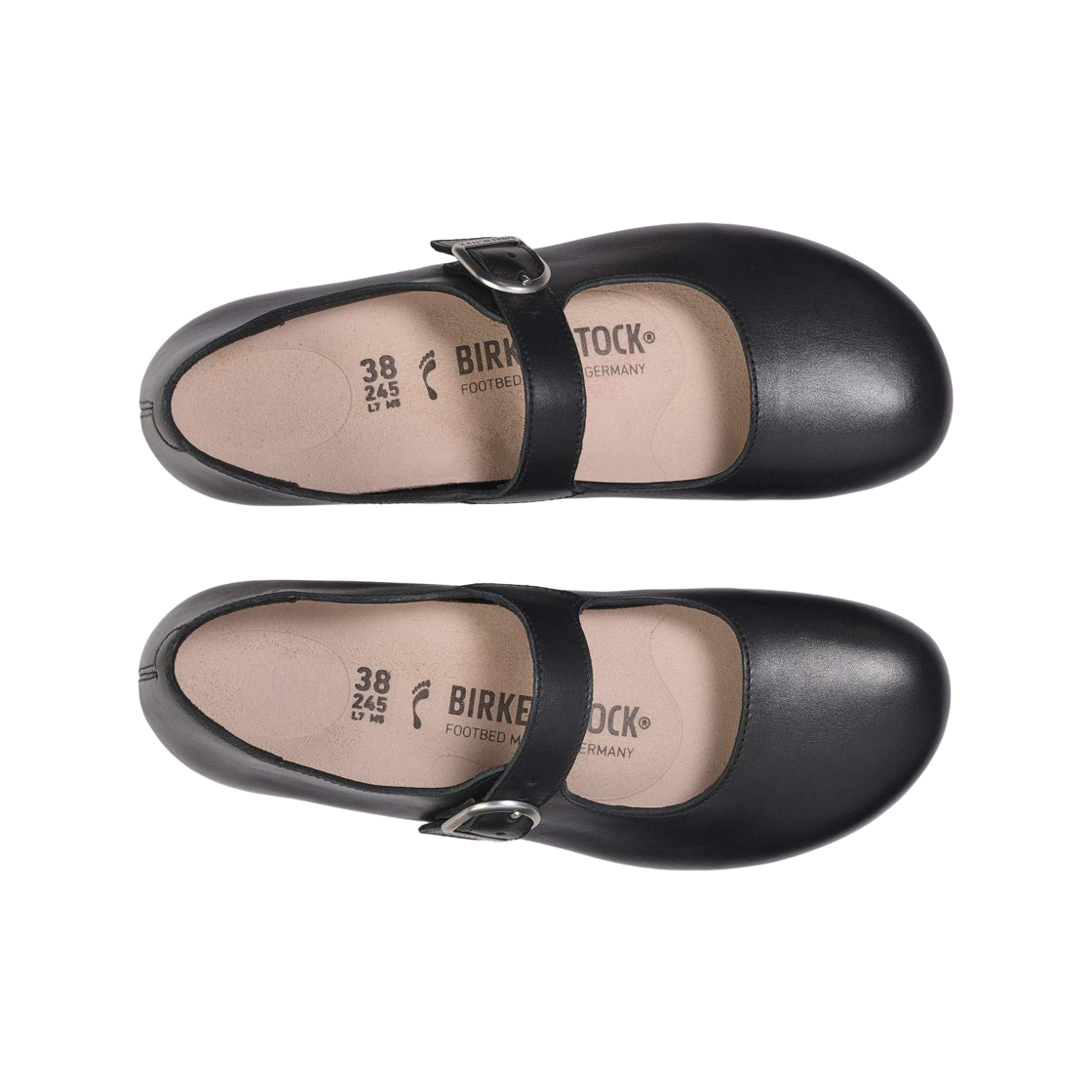 (W) 버켄스탁 산타 클라리타 내츄럴 레더 블랙 - 내로우((W) Birkenstock Santa Clarita Natural Leather Black - Narrow) - 2