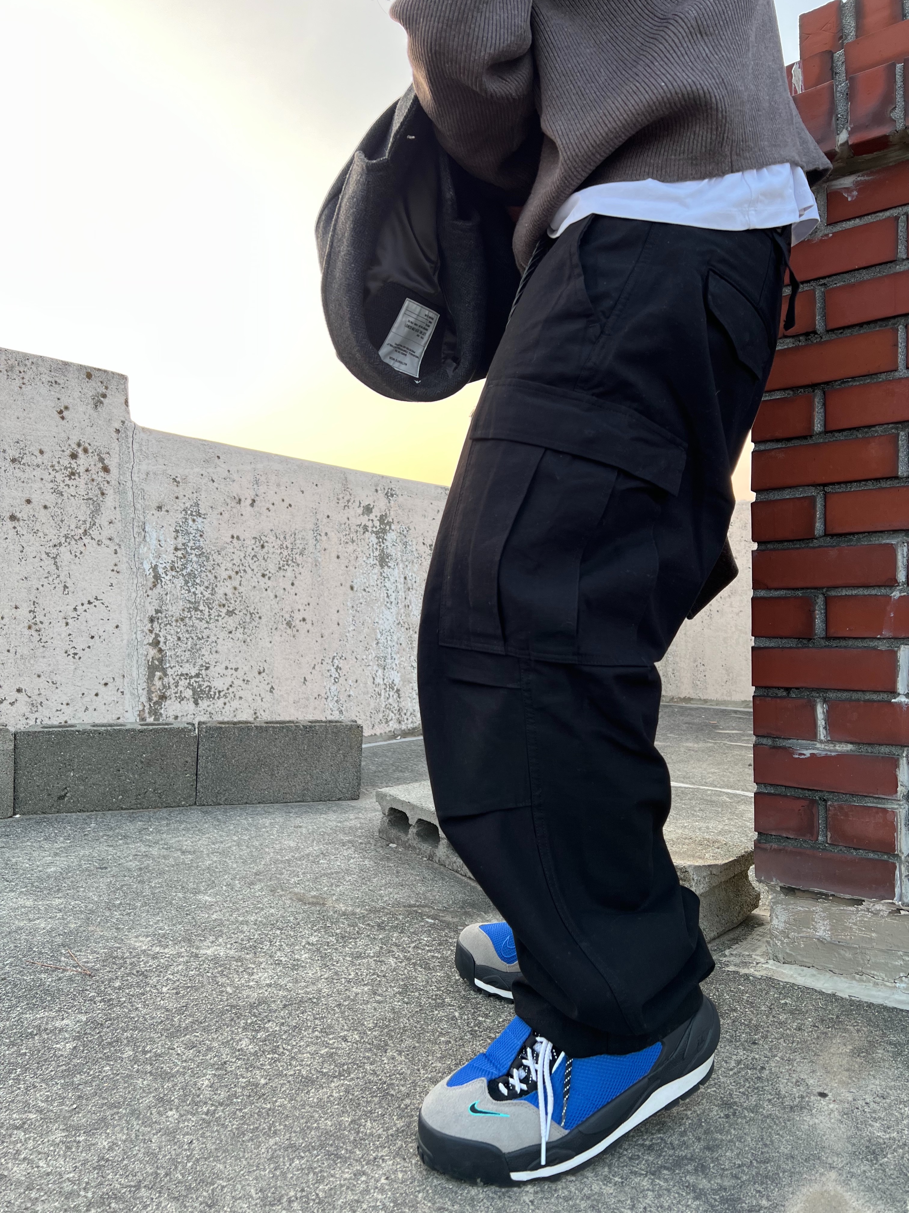 Nike x Sacai Magmascape SP Varsity Royal, Jieda Western Belt Black 착용 스타일 - 7