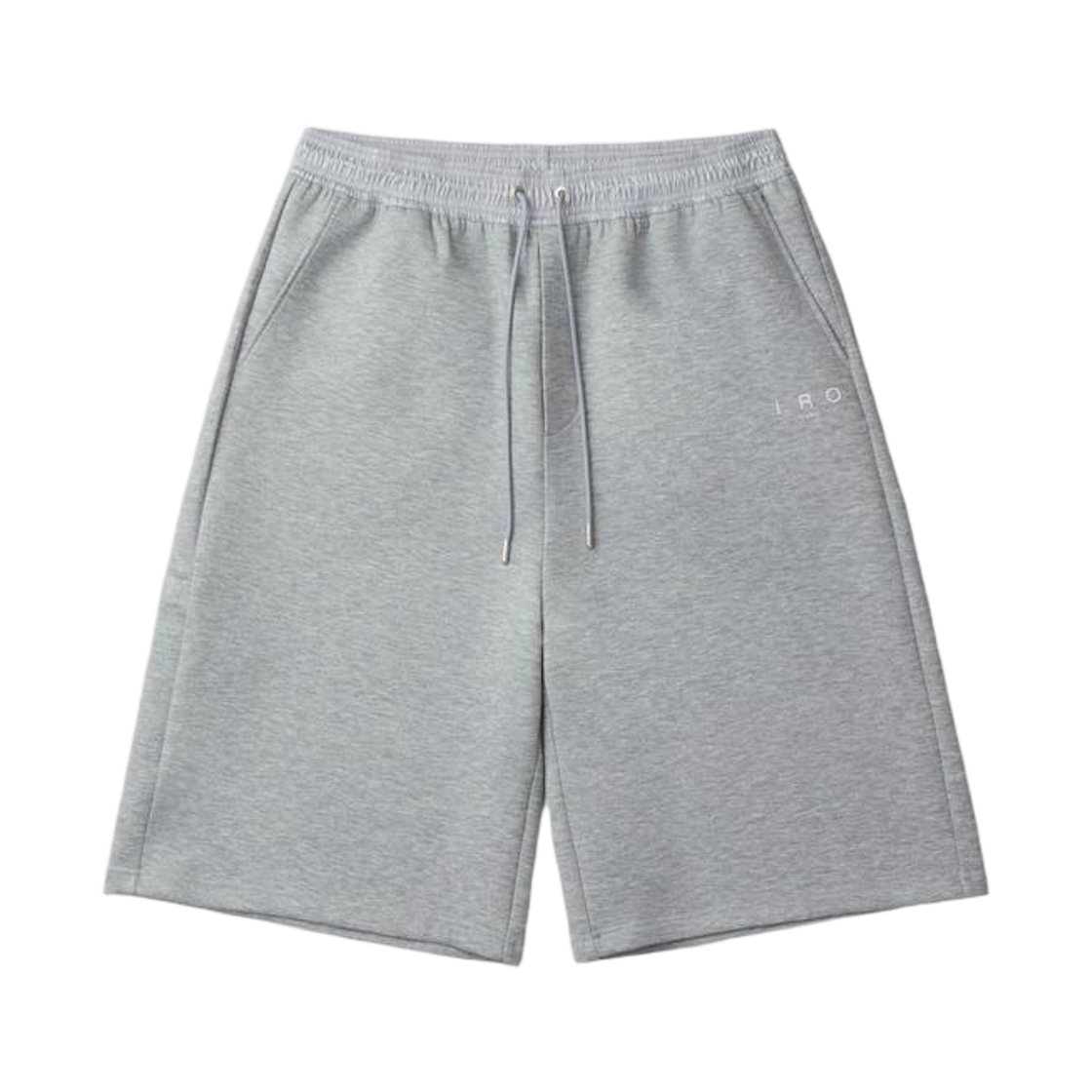 이로 비브리오 밴딩 배색 롱 버뮤다 쇼츠 그레이(IRO Vibrio Banding Color-Block Long Bermuda Shorts Gray)