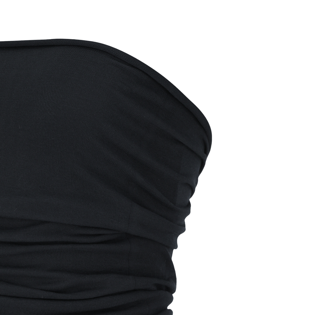 아모멘토 우먼 홀가먼트 니트 시어 반도 차콜 - 26SS(Amomento Women Wholegarment Knit Sheer Bandeau Charcoal - 26SS) - 3