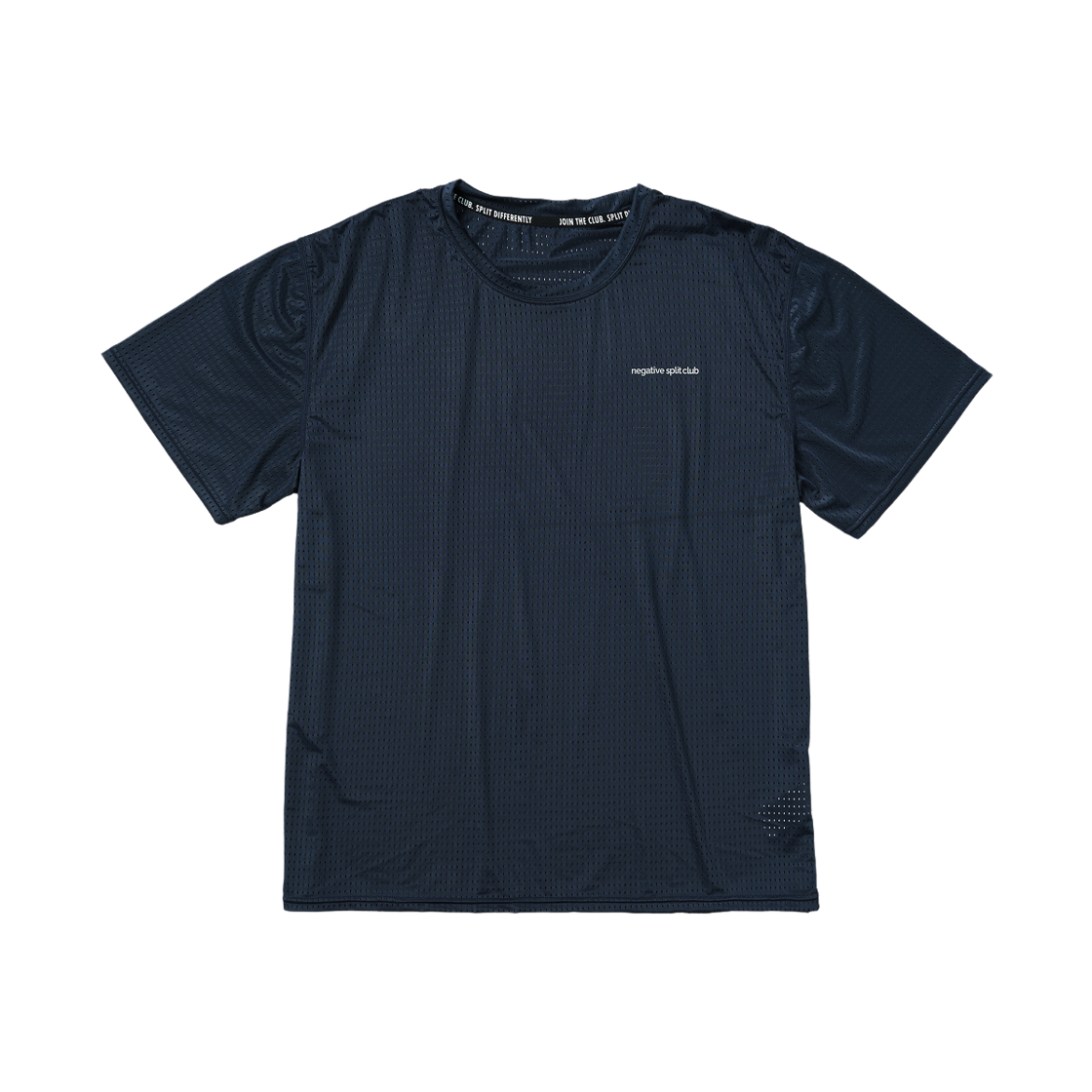 네거티브 스플릿 클럽 에어벤트 솔리드 티셔츠 네이비(negative split club Air Vent Solid T-Shirt Navy)