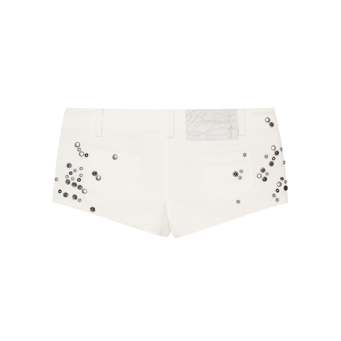 본네 스터디드 쇼츠 화이트(Bonnae Studded Shorts White) - 2