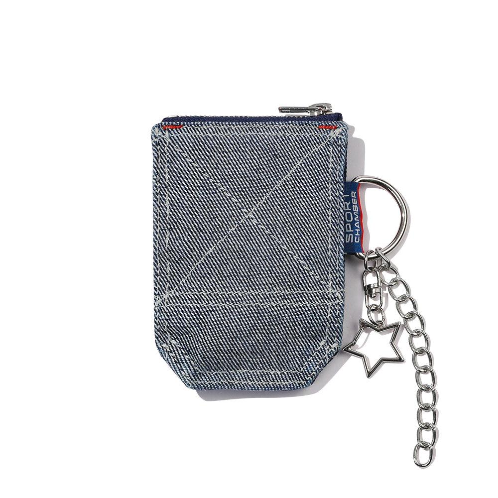 스포츠챔버 SC 백포켓 데님 키링 블루(SPORT CHAMBER SC Backpocket Denim Keychain BLUE) - 3