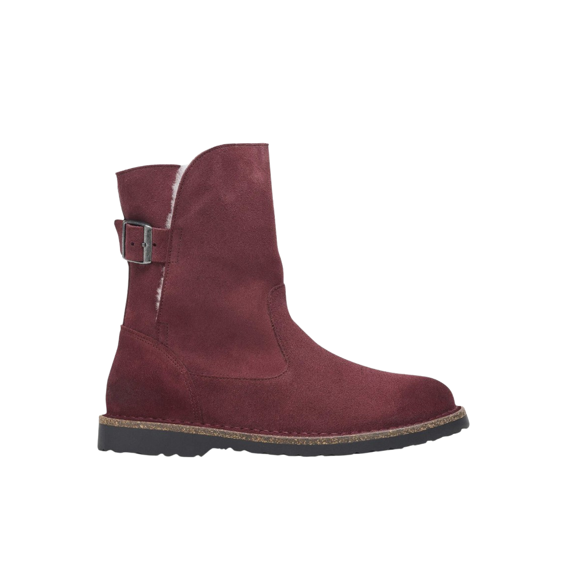 (W) 버켄스탁 업살라 셔링 스웨이드 레더 진판델 - 내로우((W) Birkenstock Uppsala Shearling Suede Leather Zinfandel - Narrow)