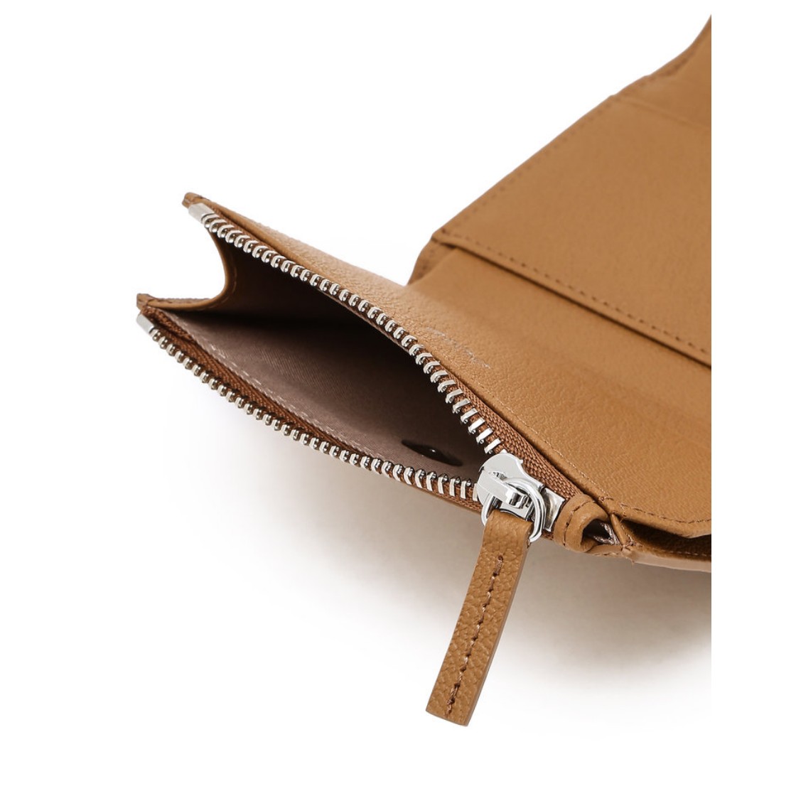 아떼 바네사브루노 액세사리 브라운 레더 더블에이 3단 지폐지갑 브라운(Athe Vanessabruno Acc Brown Leather Double-A Trifold Wallet Normal Brown) - 3