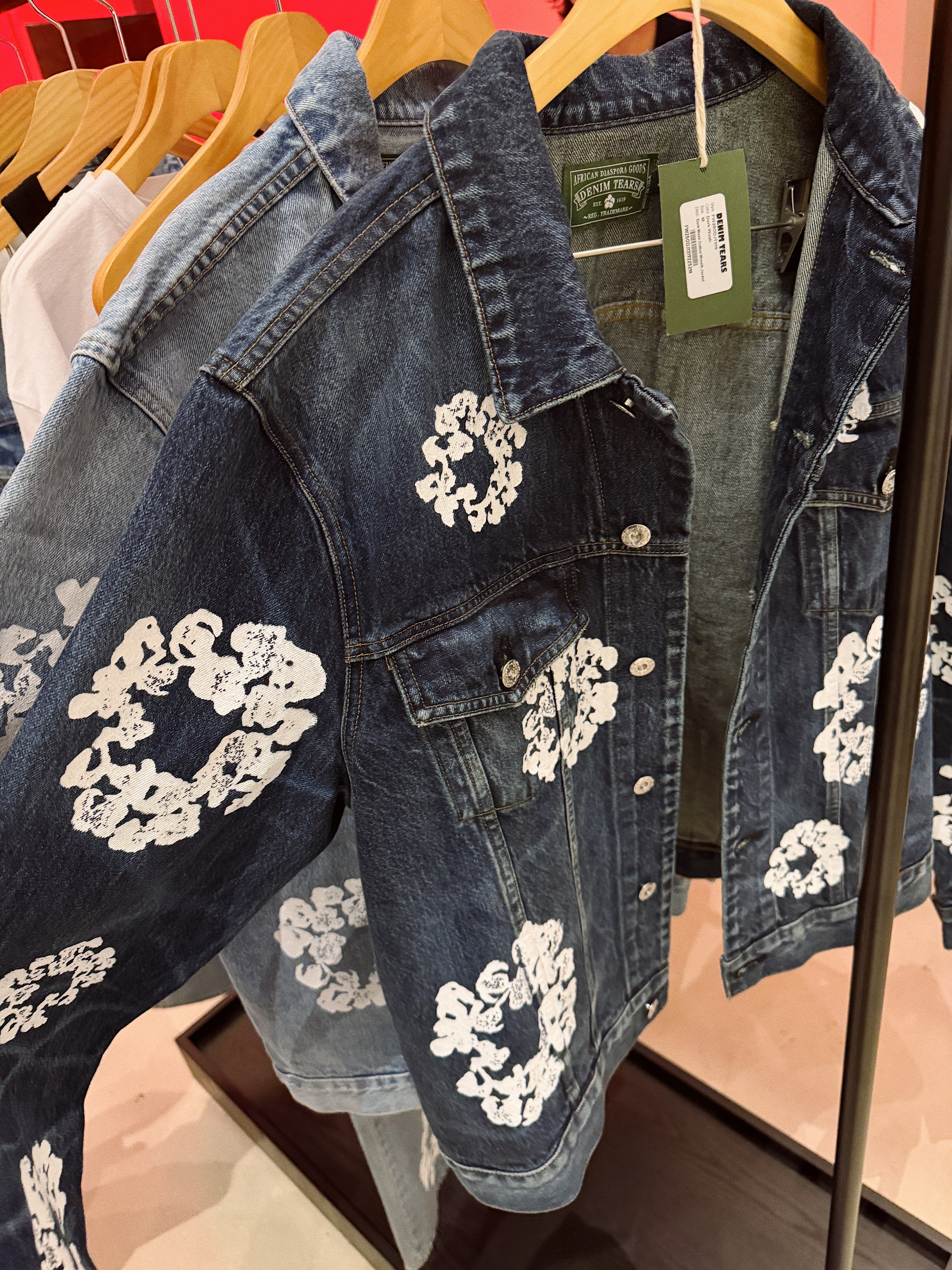 Nonnod Flexible String Check Shirts Classic Blue, Denim Tears The Cotton Wreath Sweatshirt Pink 착용 스타일 - 5