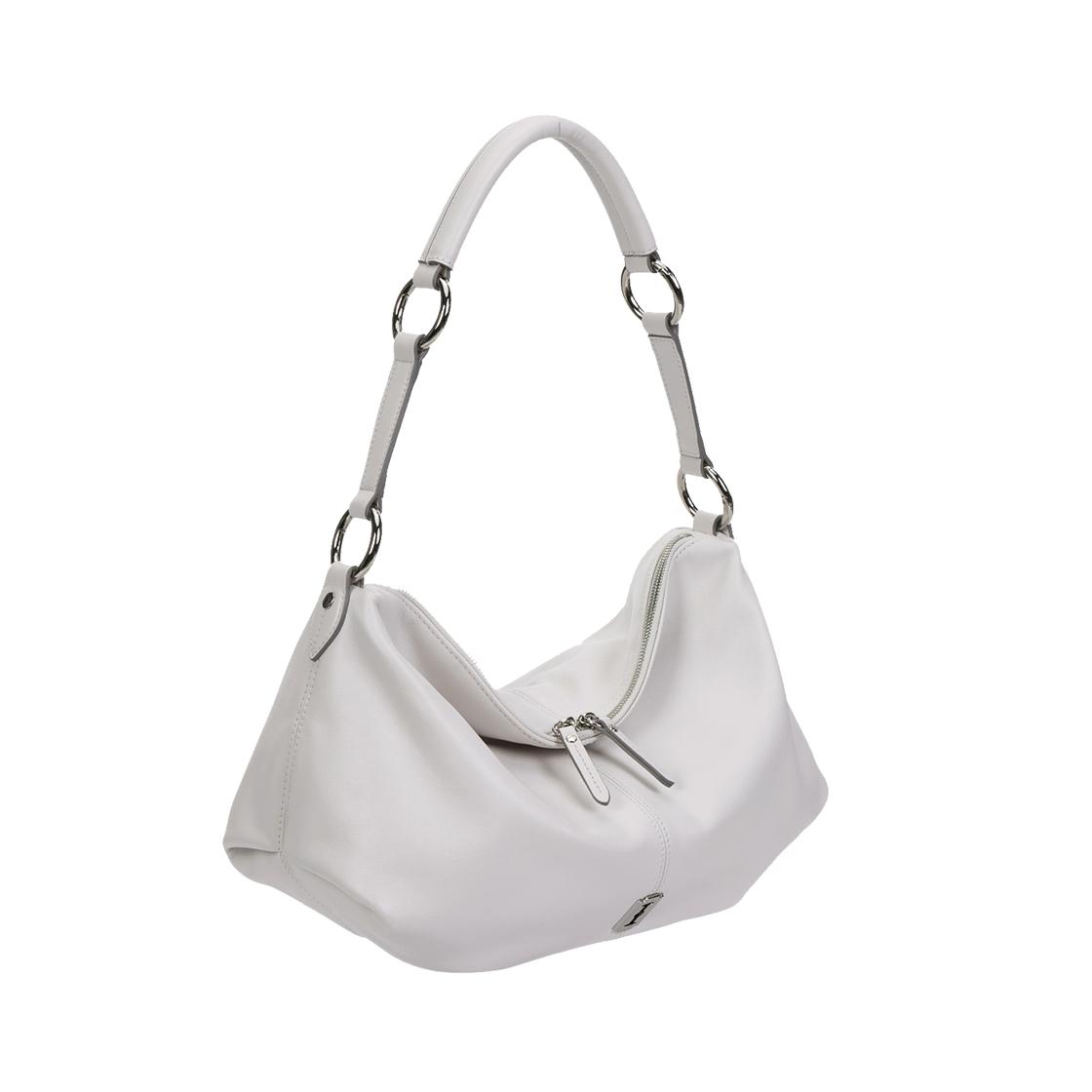 분크 하프문 아타쉬 숄더 미듐 브라이트베이지(vunque Halfmoon Attache Shoulder M Bright Beige)