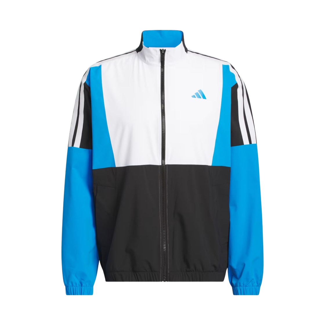 JZ7004 Adidas Beyond Twistweave Full-Zip Windbreaker Black White - KR Sizing