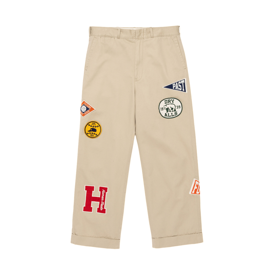 휴먼 메이드 컬리지 팬츠 베이지(Human Made College Pants Beige) - 1