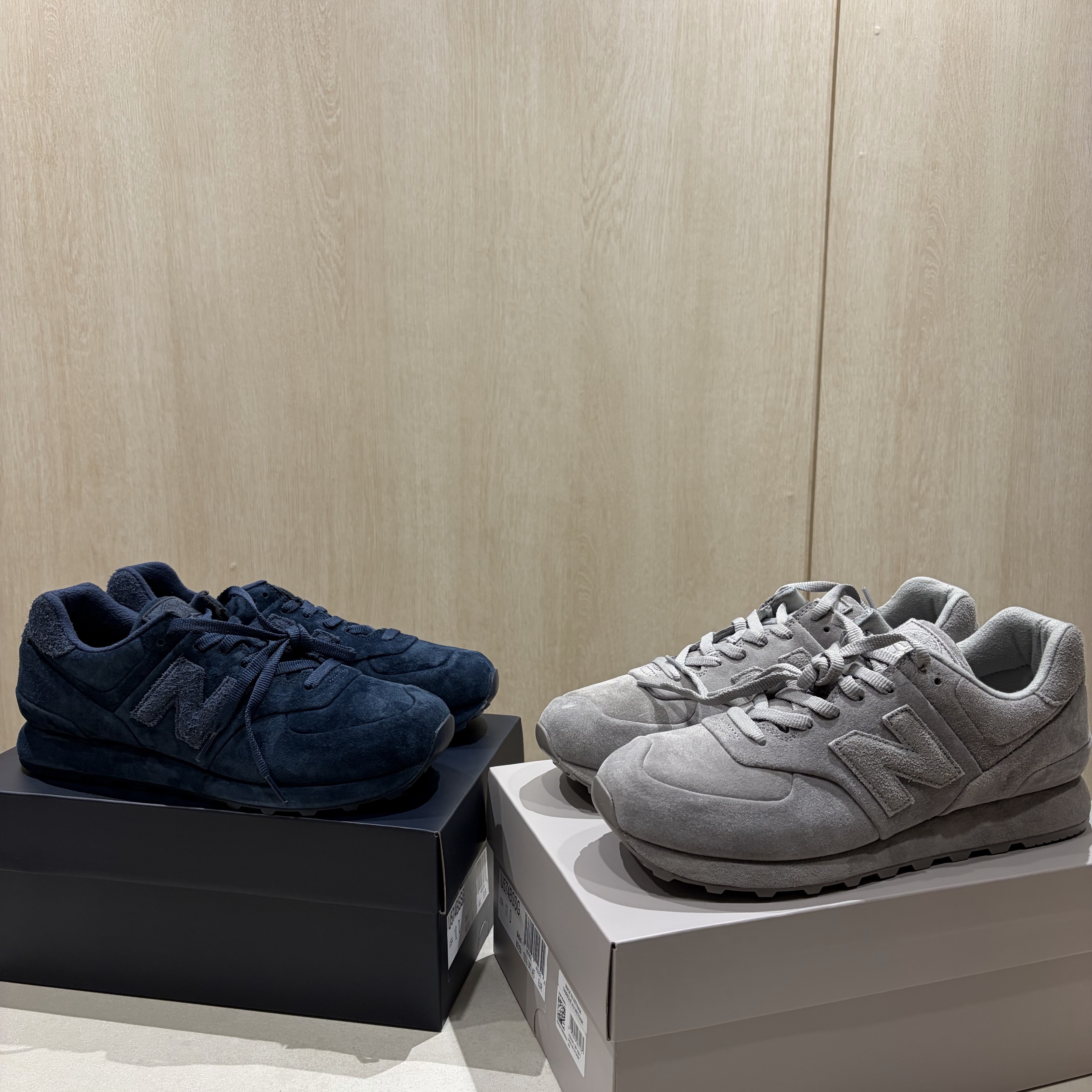 New Balance x Stone Island 574 Ghost Slate Blue 착용 스타일