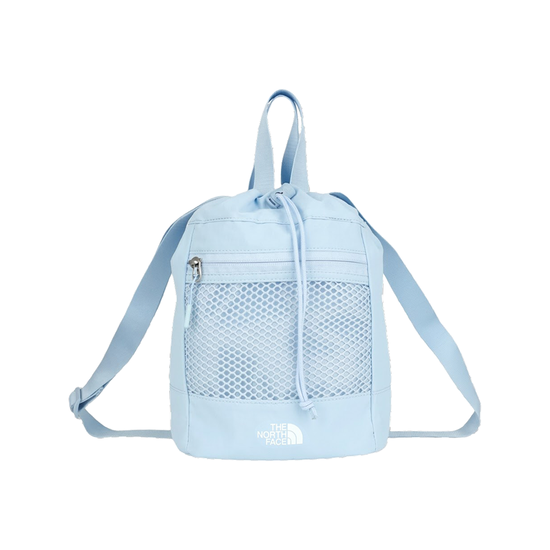 NN2PS10M The North Face White Label Linden Mesh Bucket Bag Mini Baby Blue