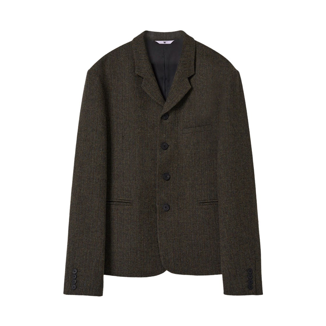 에스티유 4 버튼 싱긍 브레스트 자켓 인 카키(STU 4 Button Single Breasted Jacket In Khaki)