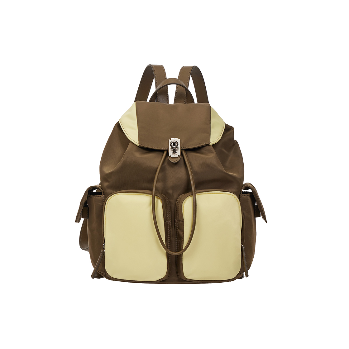 분크 헤이 더블 포켓 백팩 미듐 팔레트브라운(vunque Hey Double Pocket Backpack M Palette Brown) - 2