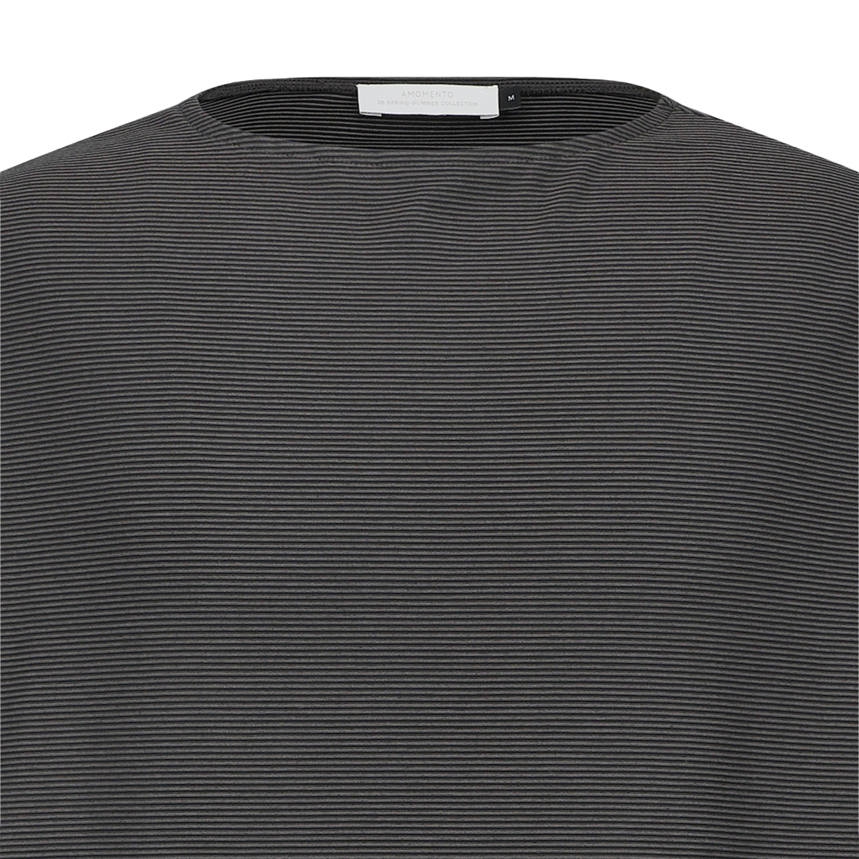 아모멘토 스트라이프 보트넥 롱슬리브 다크 브라운 - 26SS(Amomento Stripe Boat Neck Long Sleeve Dark Brown - 26SS) - 3