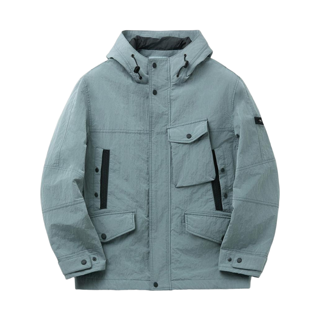시리즈 다잉 후드 중기장 점퍼 그린(SERIES Dyed Hood Mid-Length Jumper Green)