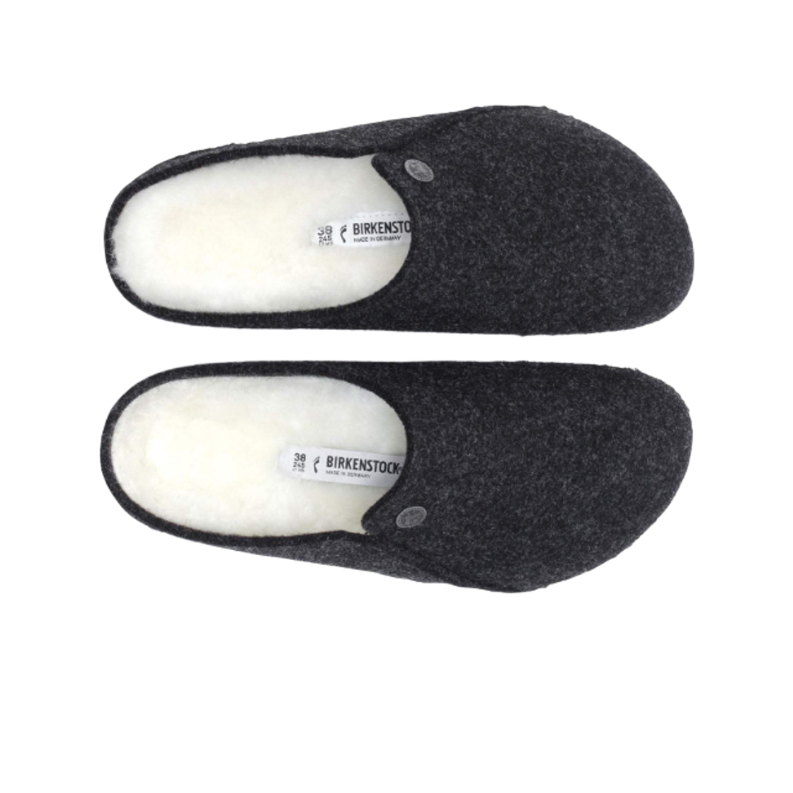 (W) 버켄스탁 체르마트 셔링 울 펠트 앤트러사이트 - 내로우((W) Birkenstock Zermatt Shearling Wool Felt Anthracite - Narrow) - 2