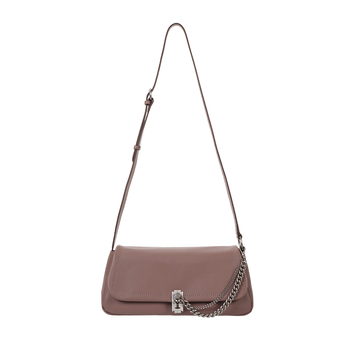 분크 오캄 와이드 플랩 숄더 스몰 라떼핑크(vunque Occam Wide Flap Shoulder) - 3