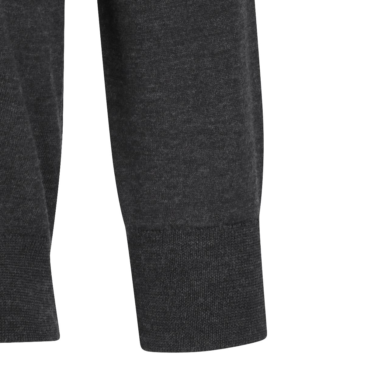 아모멘토 우먼 울 브이넥 크롭 가디건 차콜 - 26SS(Amomento Women Wool V-Neck Crop Cardigan Charcoal - 26SS) - 5