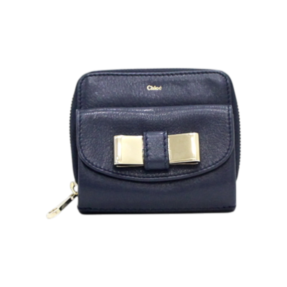 ITS5OAPTVWAC Chloe Deep Blue Ribbon Detail Women's Wallet