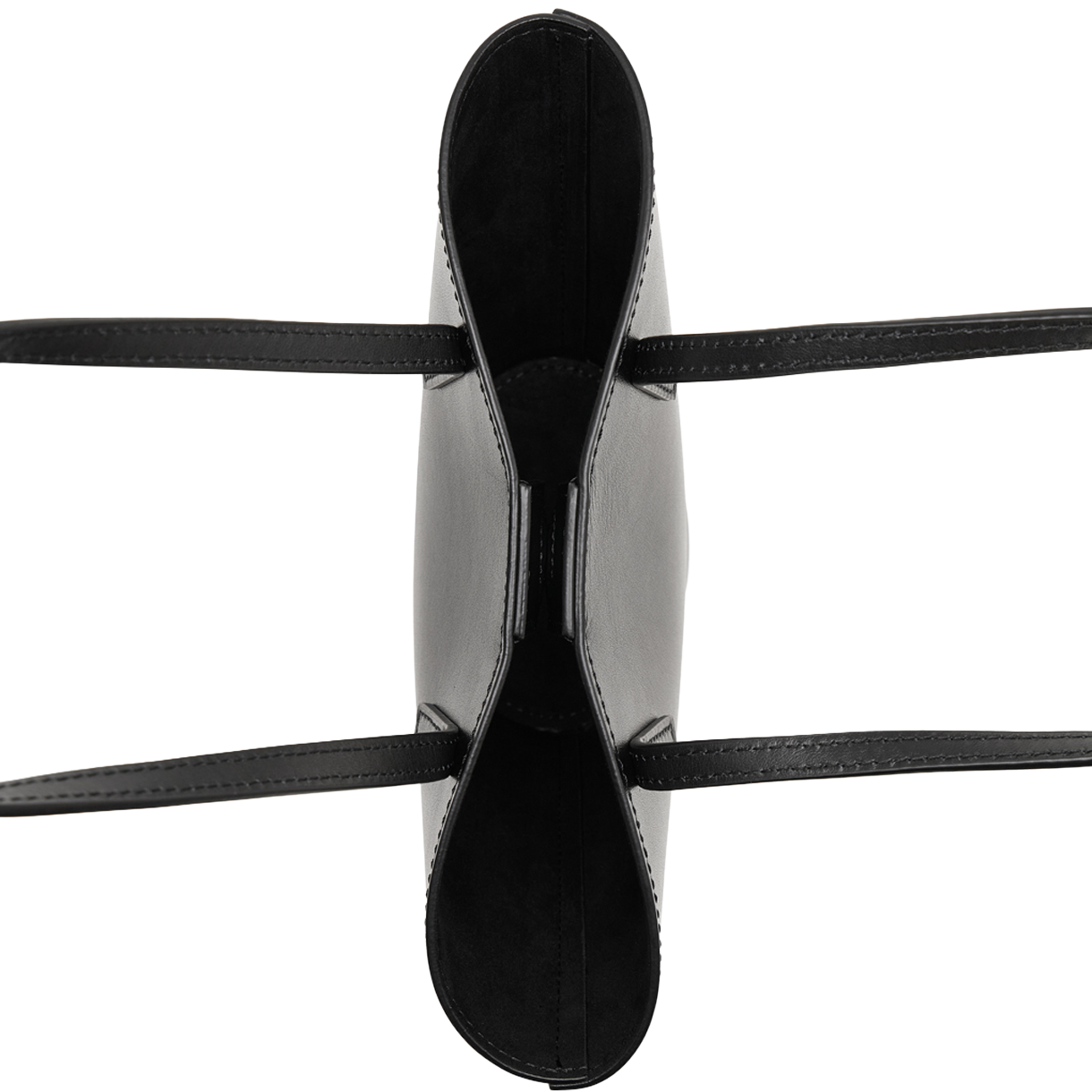 아모멘토 우먼 레더 버킷 백 블랙 - 26SS(Amomento Women Leather Bucket Bag Black - 26SS) - 4