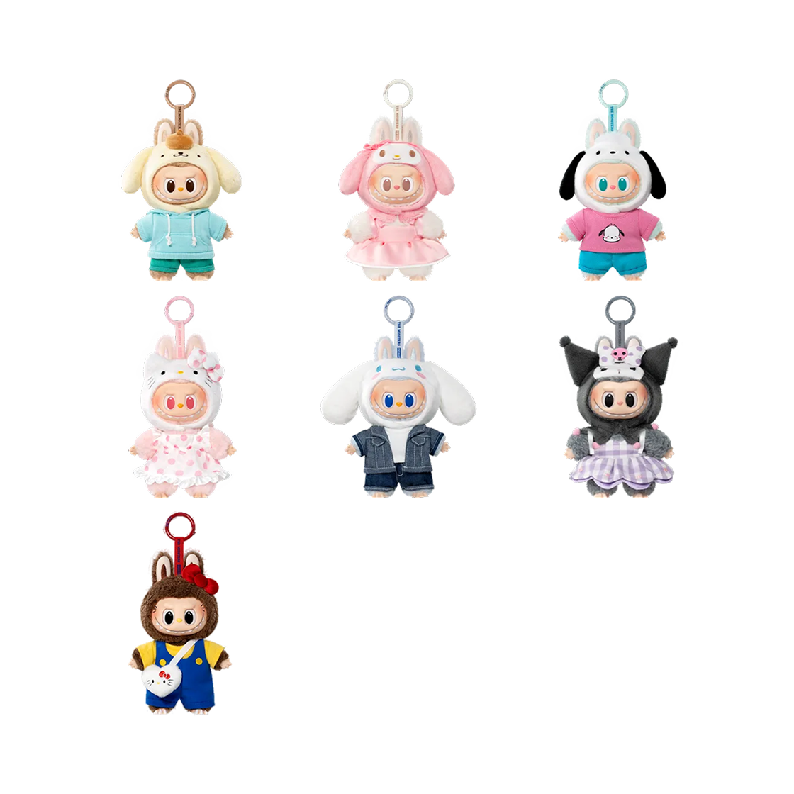 팝마트 라부부 더 몬스터즈 x 산리오 캐릭터 시리즈 인형 키링 미개봉 랜덤박스 (1개입)(Pop Mart Labubu The Monsters x Hello Kitty And Friends Series Vinyl Plush Pendant Sealed Case (1 Blind Box)) - 2