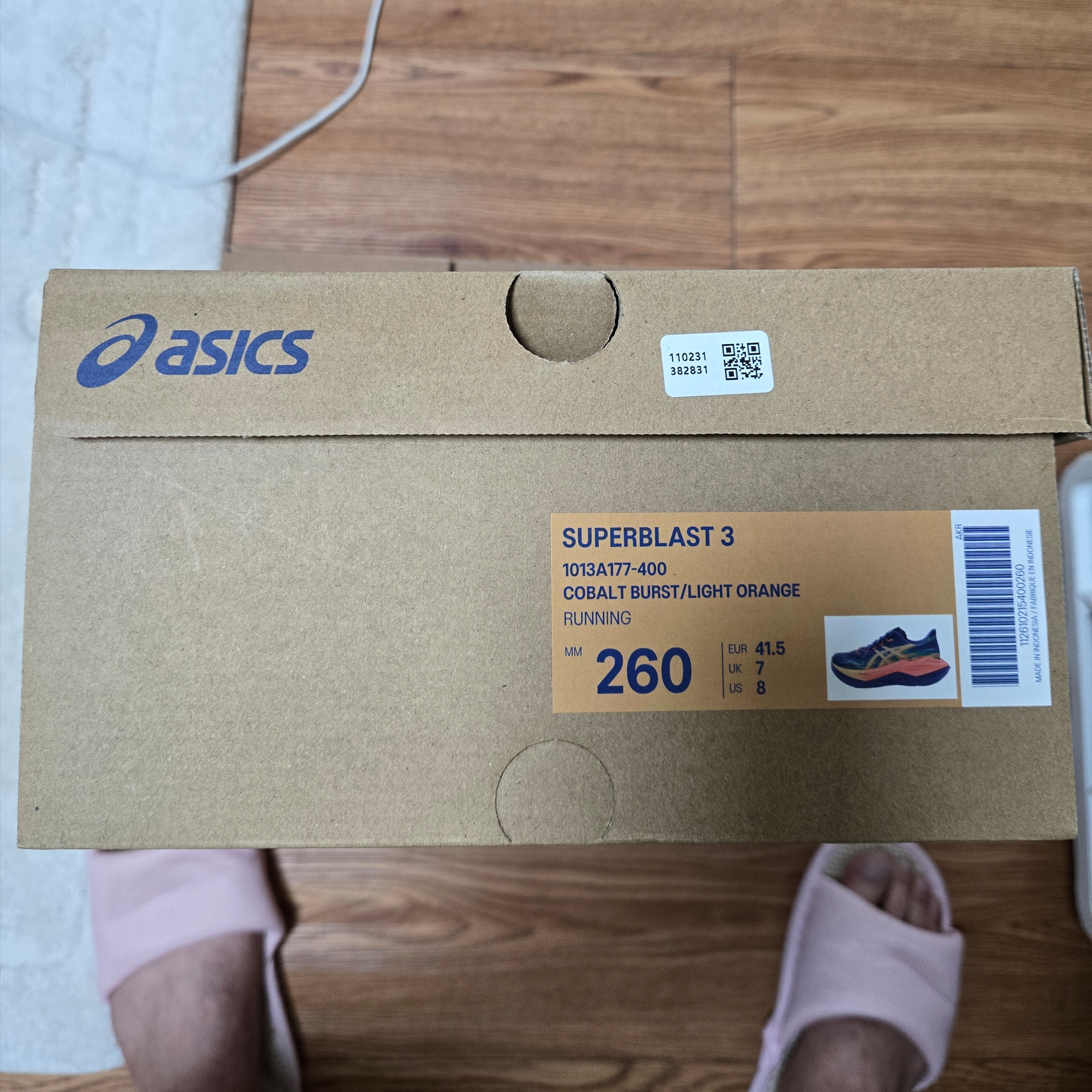 Asics Superblast 3 Cobalt Burst Light Orange 착용 스타일 - 3