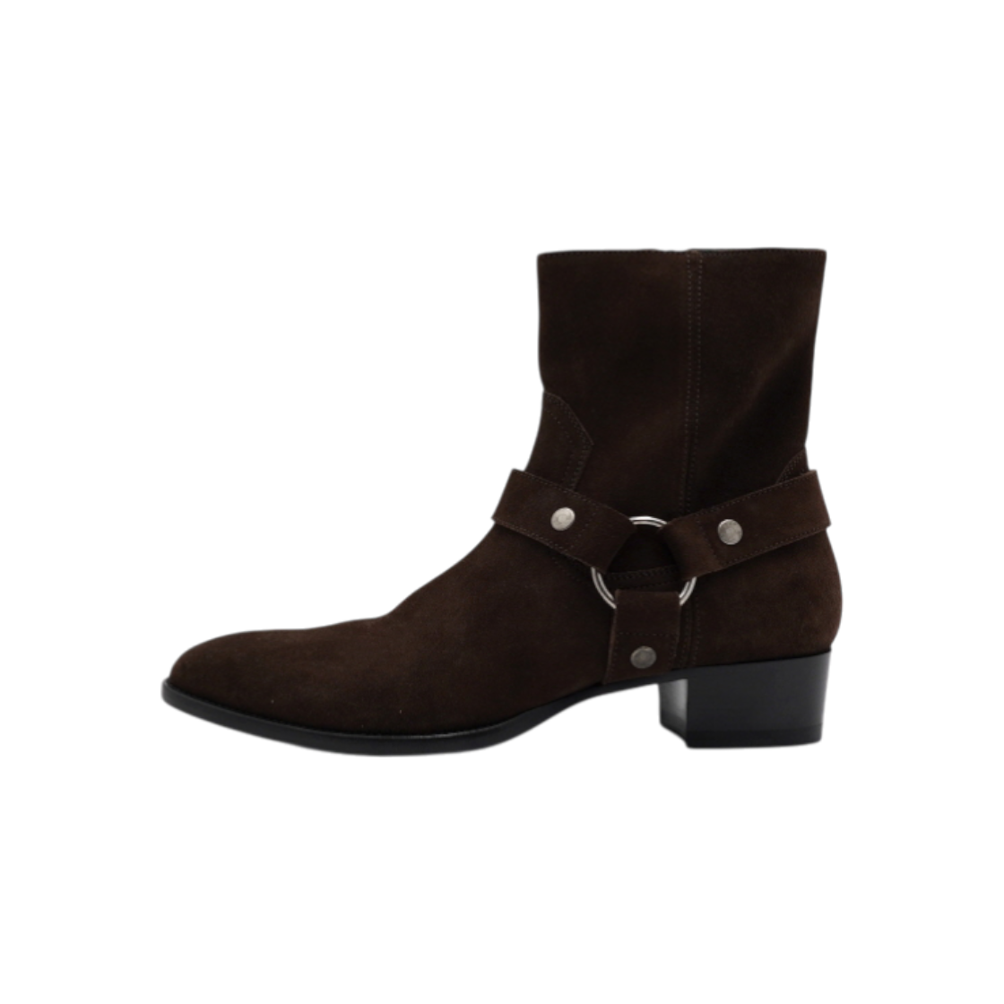 생로랑 다크브라운 스웨이드 하네스 남성 부츠aa61771(Saint Laurent Dark Brown Suede Wyatt Harness Boots) - 1
