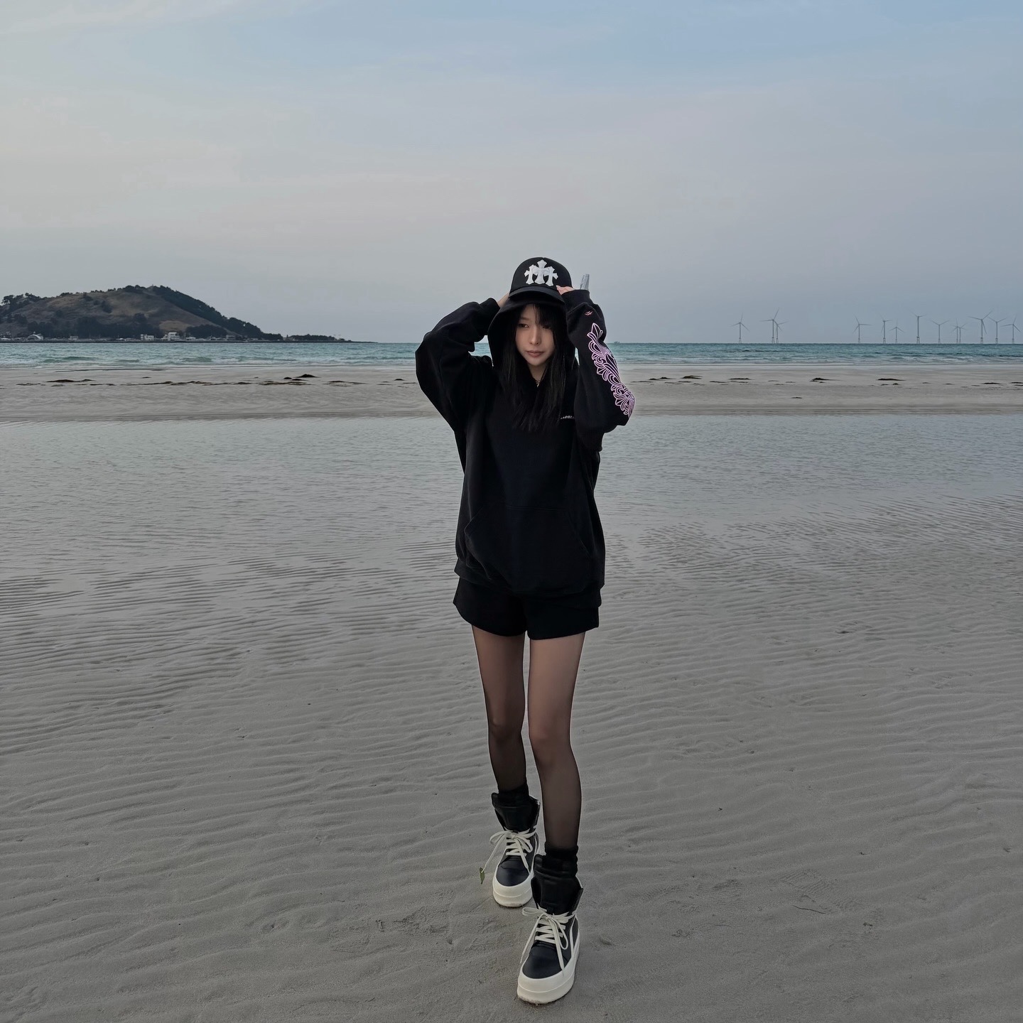 Rick Owens Concordians Mega Bumper Geobasket 착용 스타일 - 2