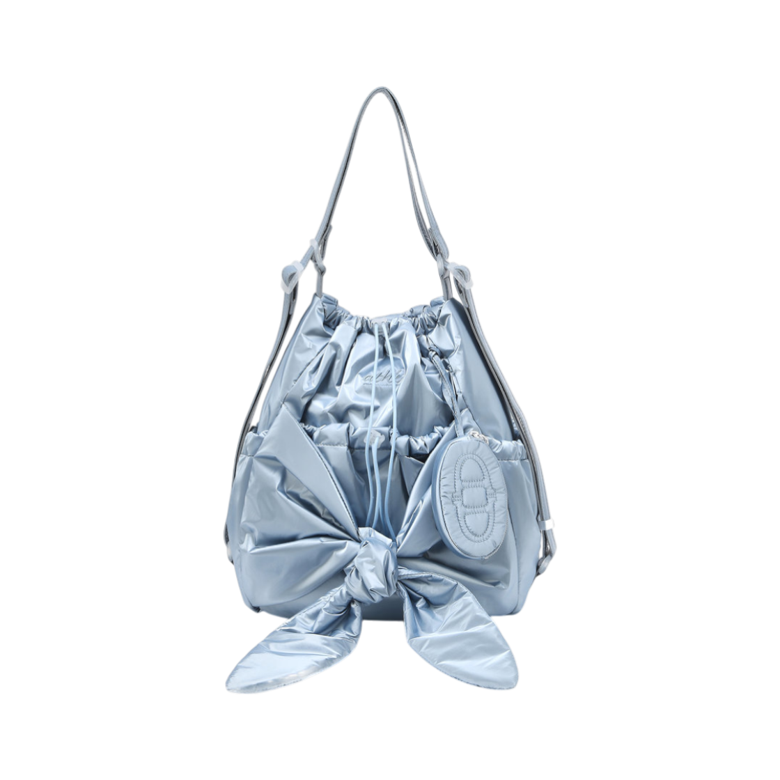 AABA5F950B2 Athe Vanessabruno Acc Ruban Glossy Blue Ribbon Backpack & Shoulder Bag S Normal Blue