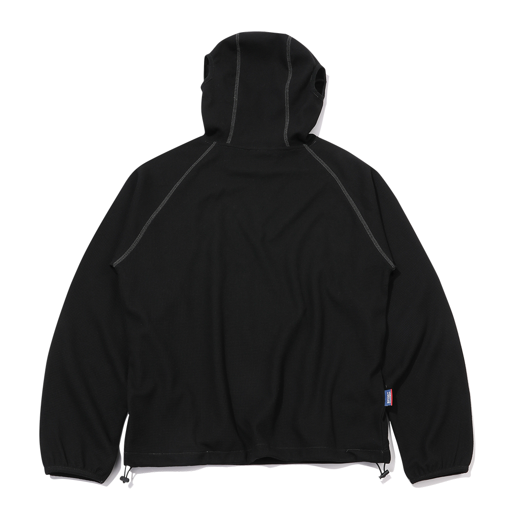 스포츠챔버 SC 와플 이어오픈 후드 티셔츠 블랙(SPORT CHAMBER SC Waffle Ear-Open Hood T-shirt BLACK) - 2