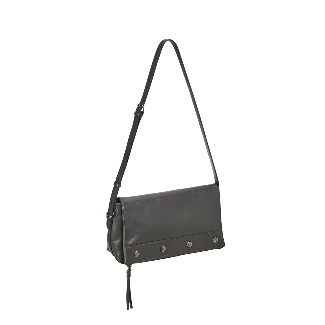 분크 퍼펙 버튼 업 플랩 크로스 스몰 애쉬카키(vunque Perfec Button Up Flap Cross S Ash Khaki)