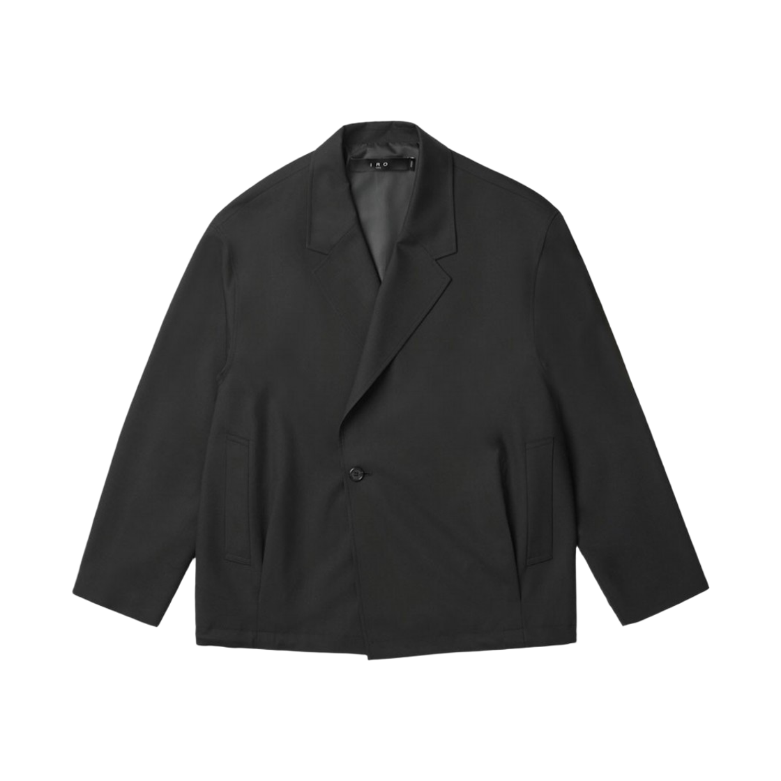 IQJAS26721BKX IRO Mele Semi-Double String Wool Jacket Black