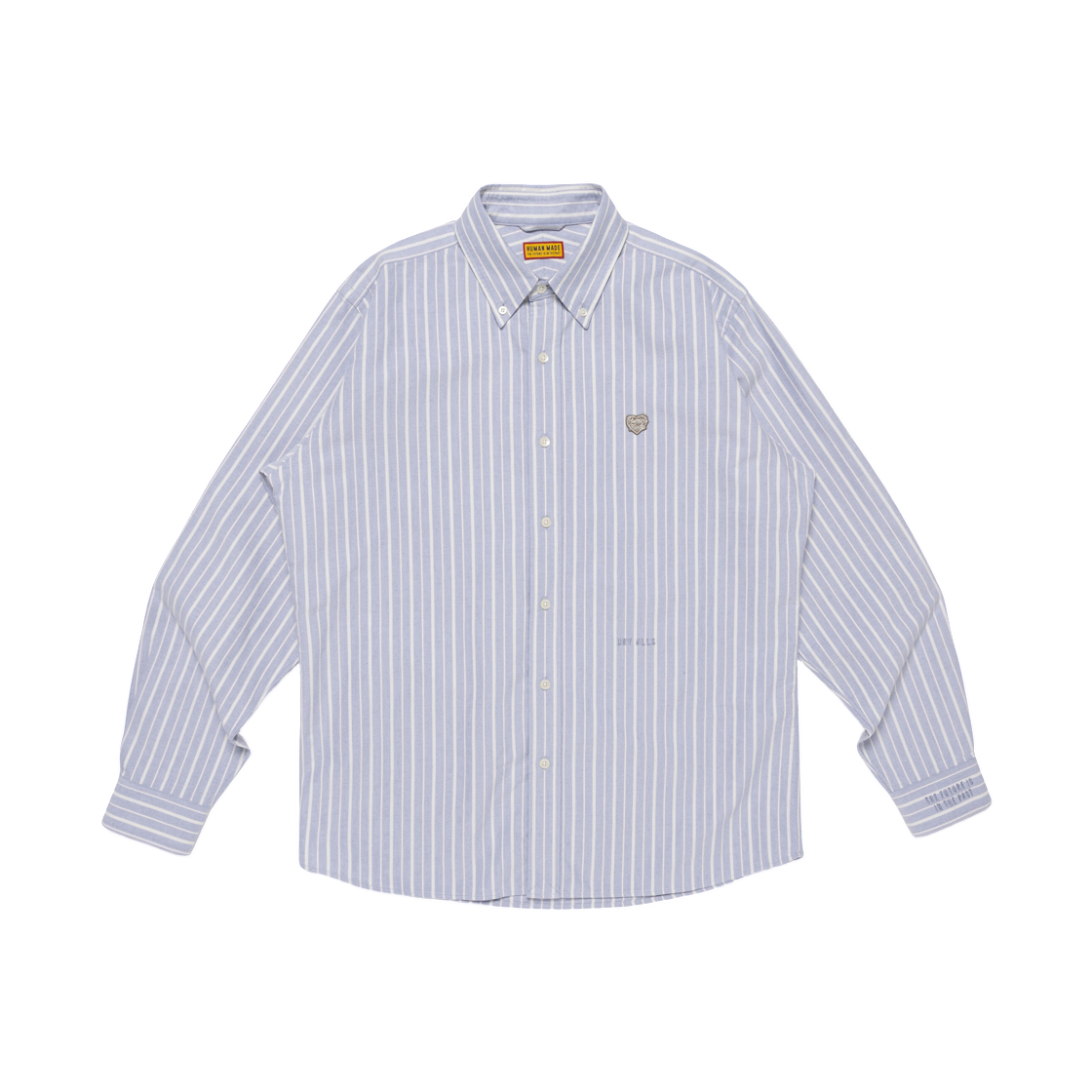 HM31SH030 Human Made Stripe OX B.D Shirt Blue