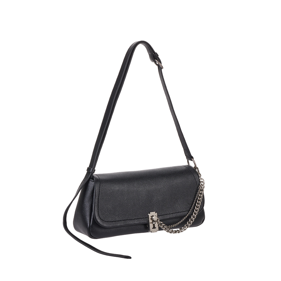 분크 오캄 와이드 플랩 숄더 스몰 블랙(vunque Occam Wide Flap Shoulder Black) - 2