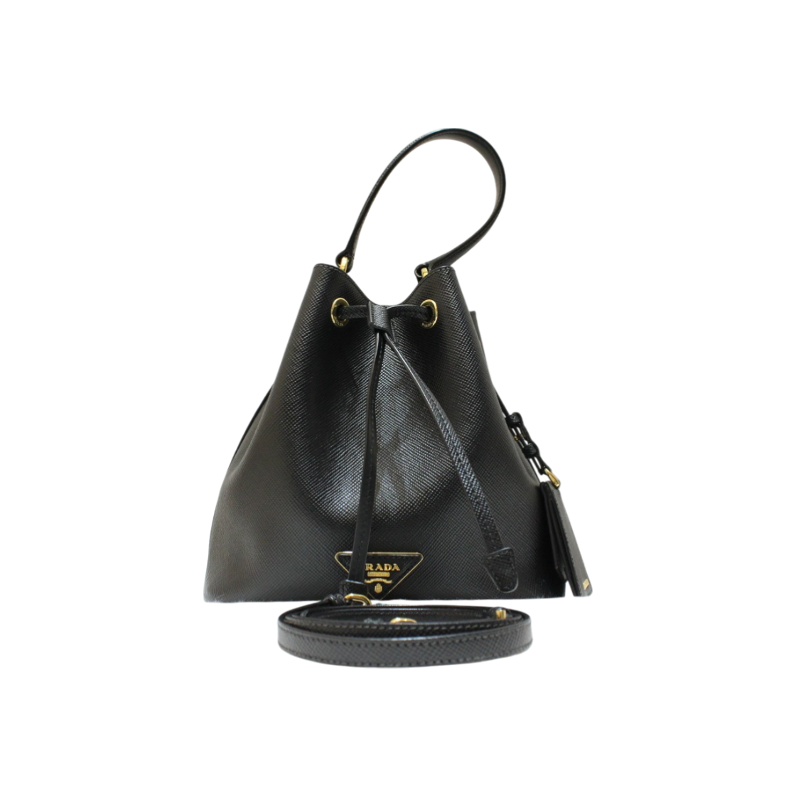 ITWCR6WQIT56 Prada Saffiano Leather Bucket Bag 1BE032
