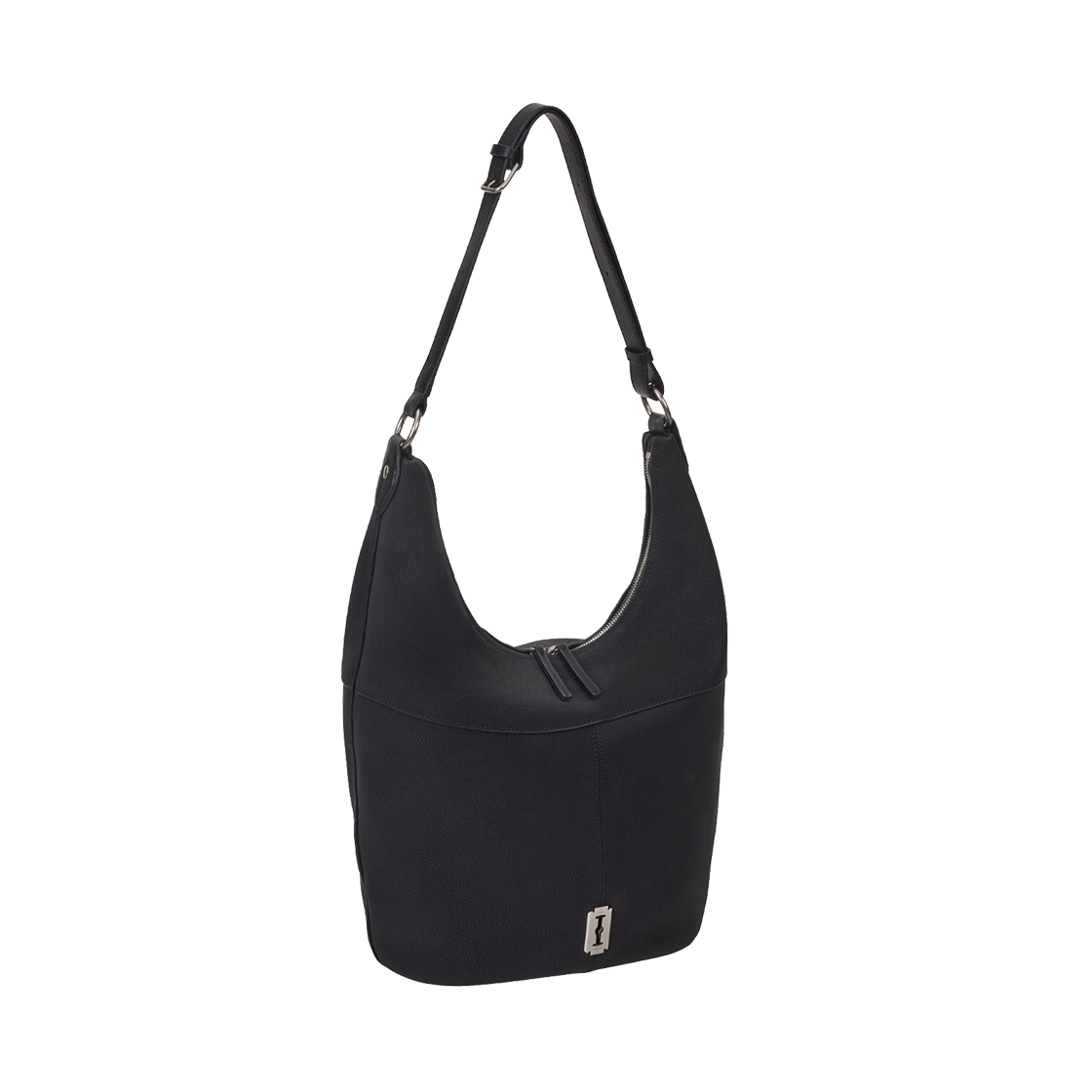 분크 하프문 페블 호보 라지 블랙(vunque Halfmoon Pebble Hobo L Black)